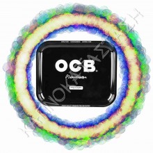 OCB Premium Rolling Tray Black Metal